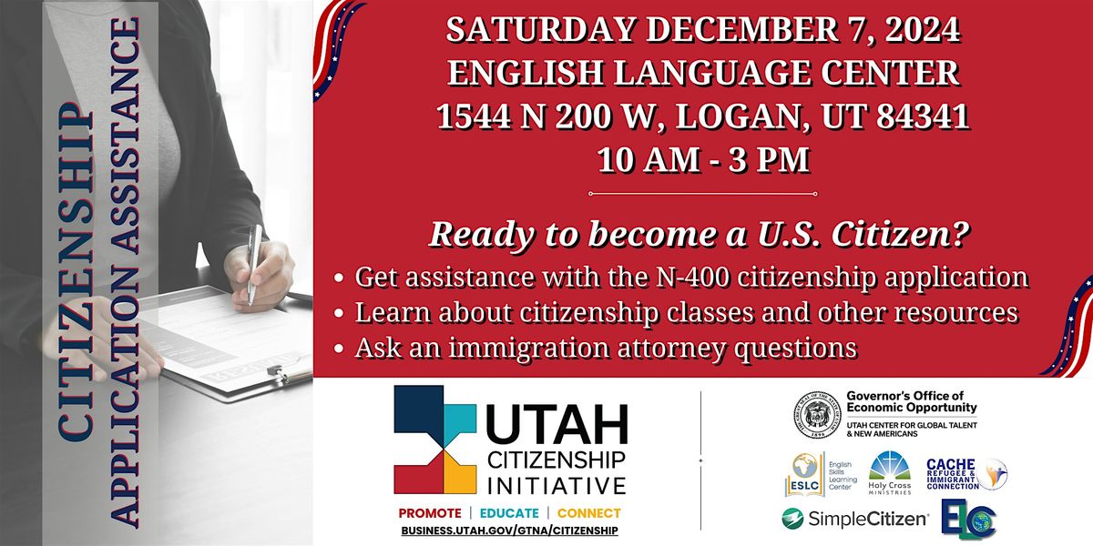 Citizenship Application Assistance in Cache County