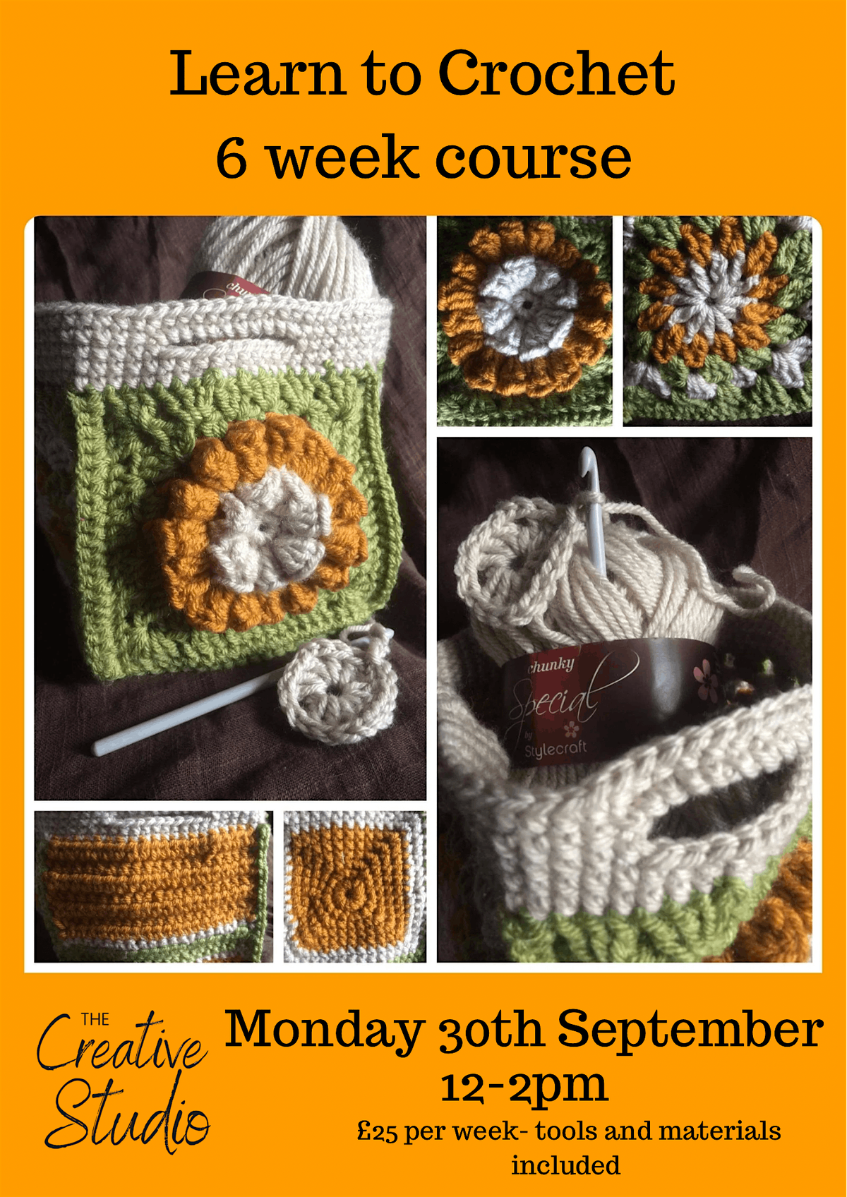 Learn to Crochet- 6 week course