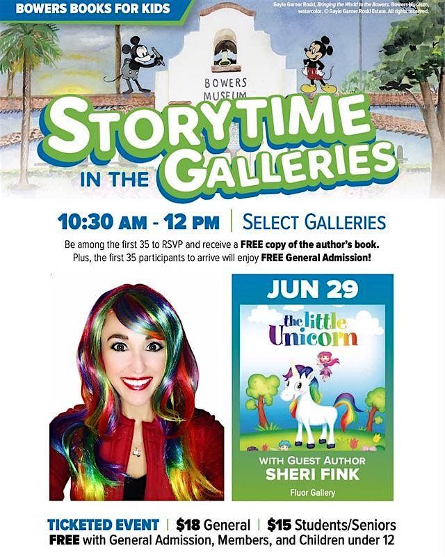 Unicorn Storytime with a Free Unicorn Book at Bowers Museum