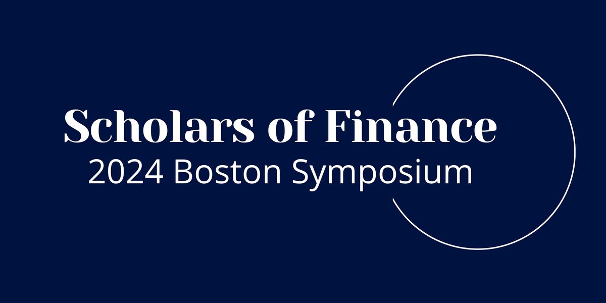 [SOF] Boston Symposium: Technology in Finance