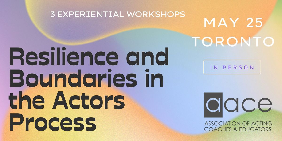 Resilience & Boundaries in the Actors Process  - AACE   1 Day Intensive
