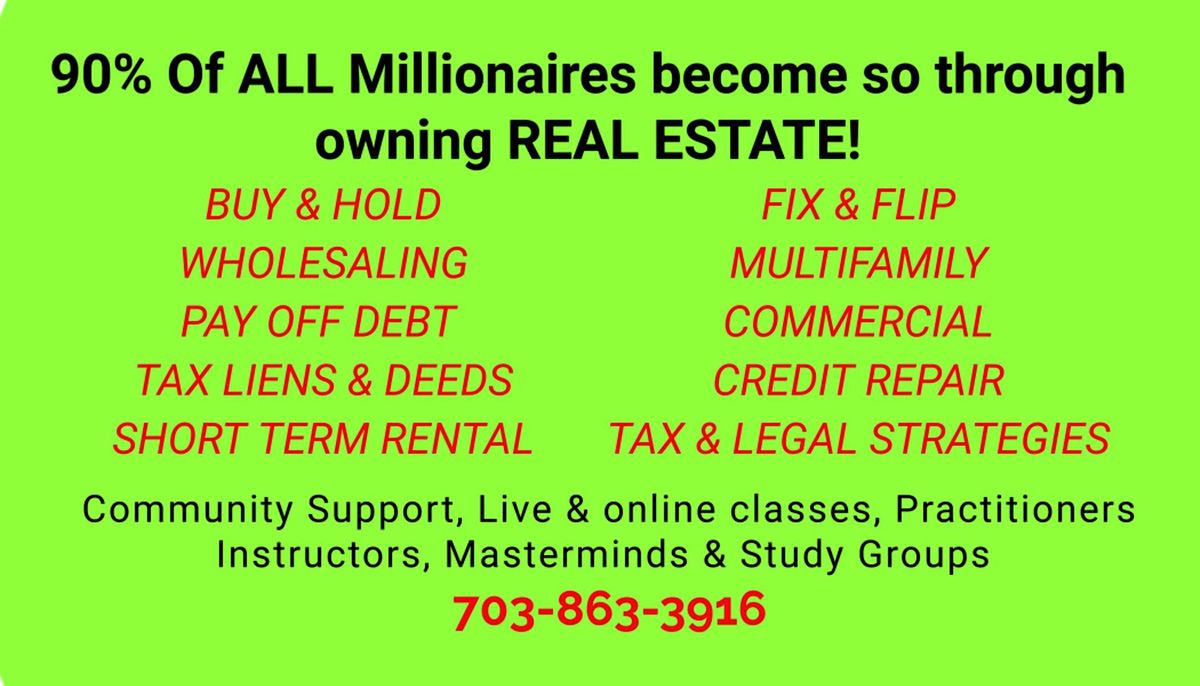 ONLINE ZOOM PRESENTATION ABOUT REAL ESTATE INVESTING THURSDAY EVENT FREE