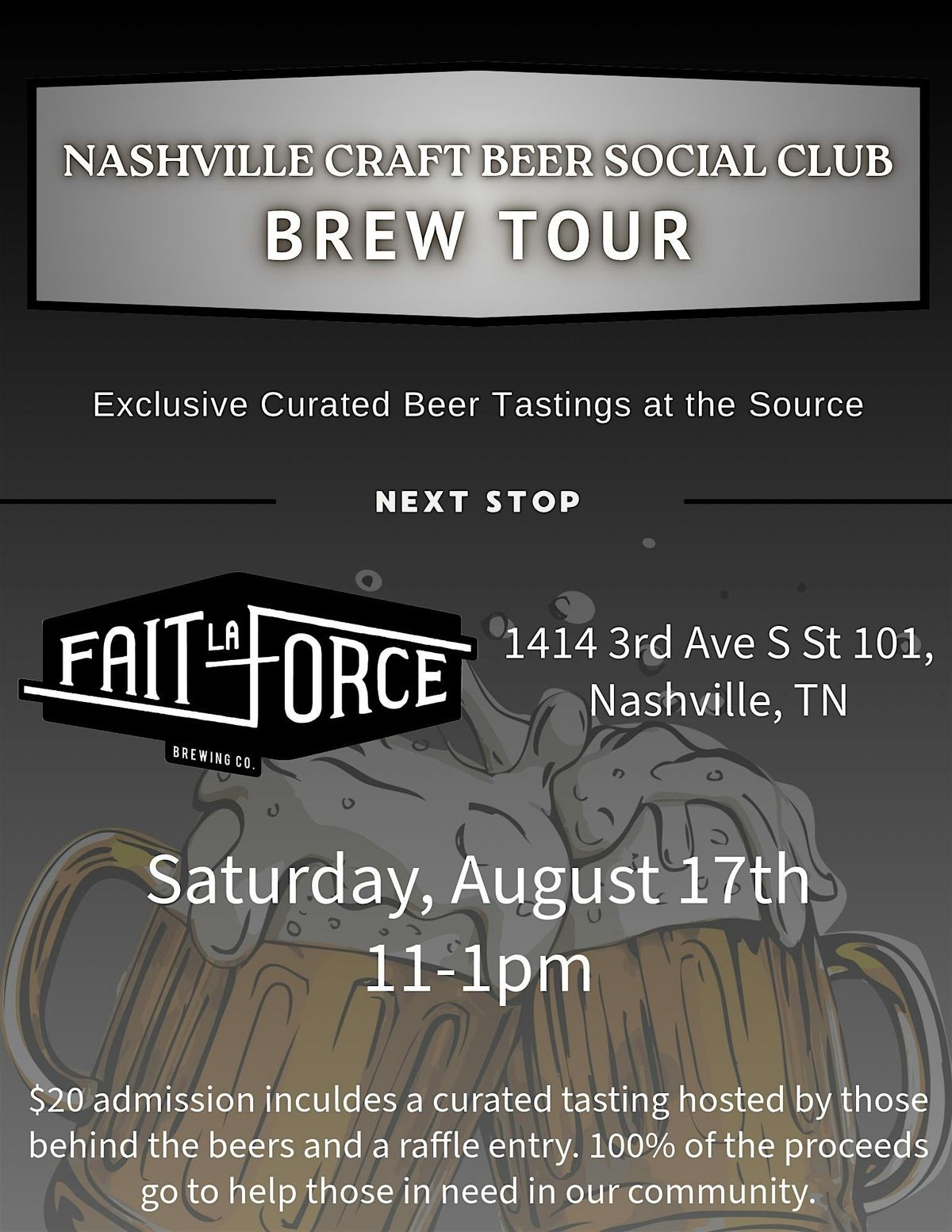 NCBSC Brew Tour: Fait La Force Brewing