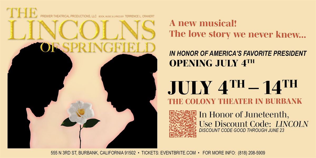 The Lincolns of Springfield - Th July 4 @ 2pm