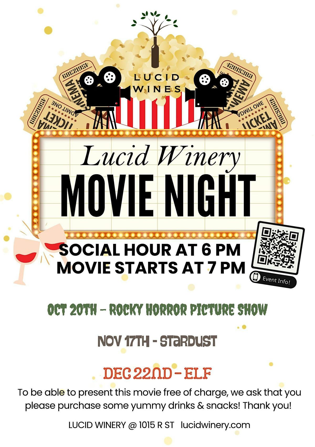 Lucid Winery Projector Movie Night Presents: Rocky Horror Picture Show