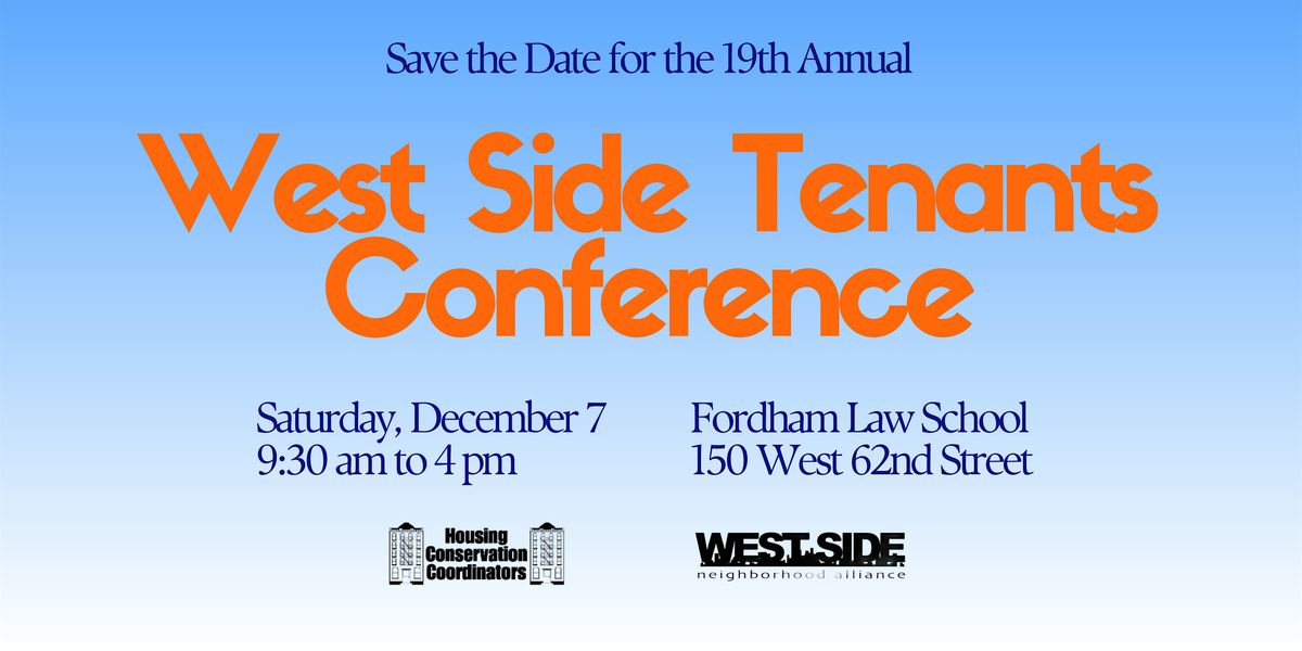 19th Annual West Side Tenants Conference