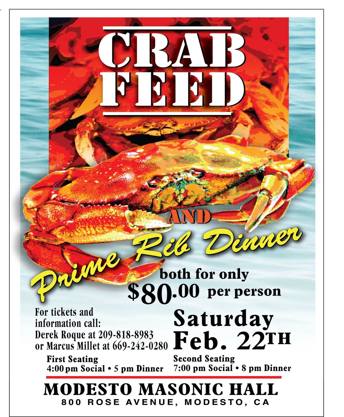 Modesto Masons Crab Feed