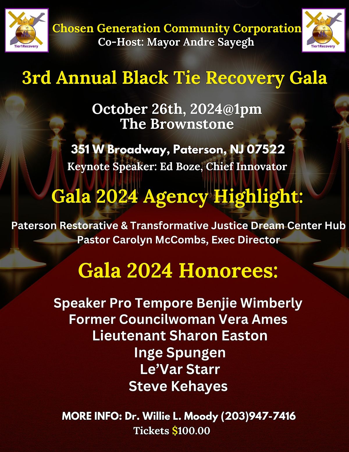 3rd Annual Black Tie Recovery Gala  2024