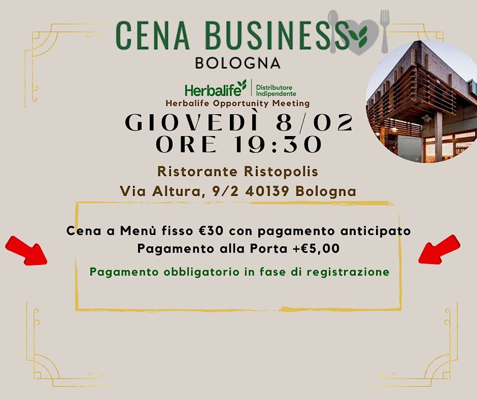 Cena Business Bologna