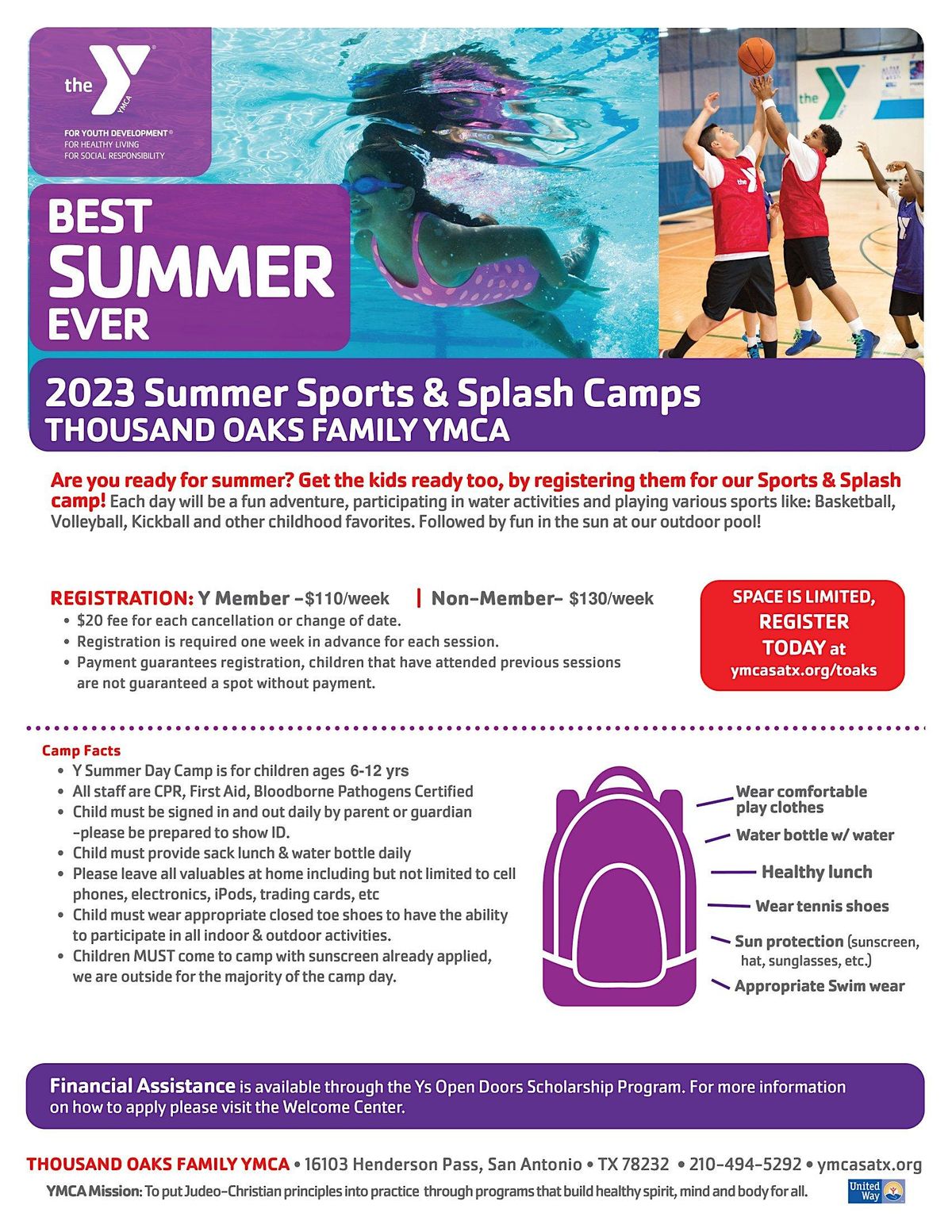 2023 Summer Sports & Splash Camp