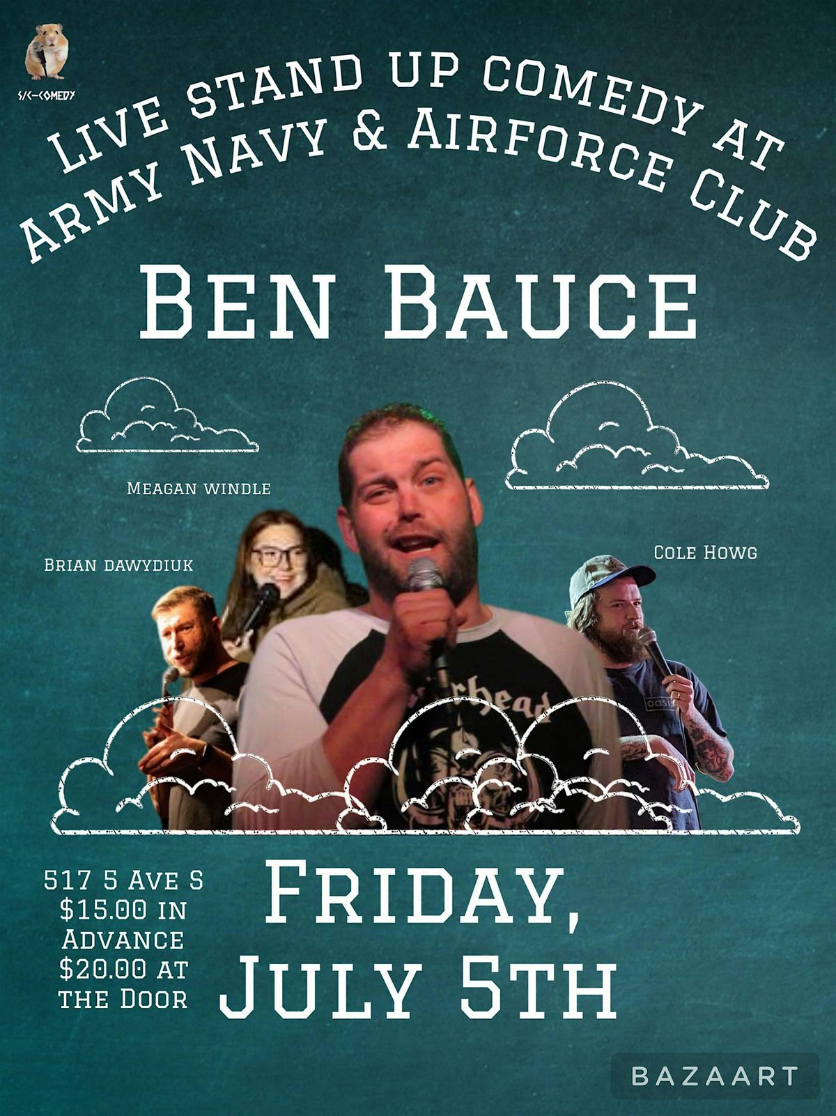 Comedy Night at the Army, Navy & Airforce Club : Featuring Ben Bauce