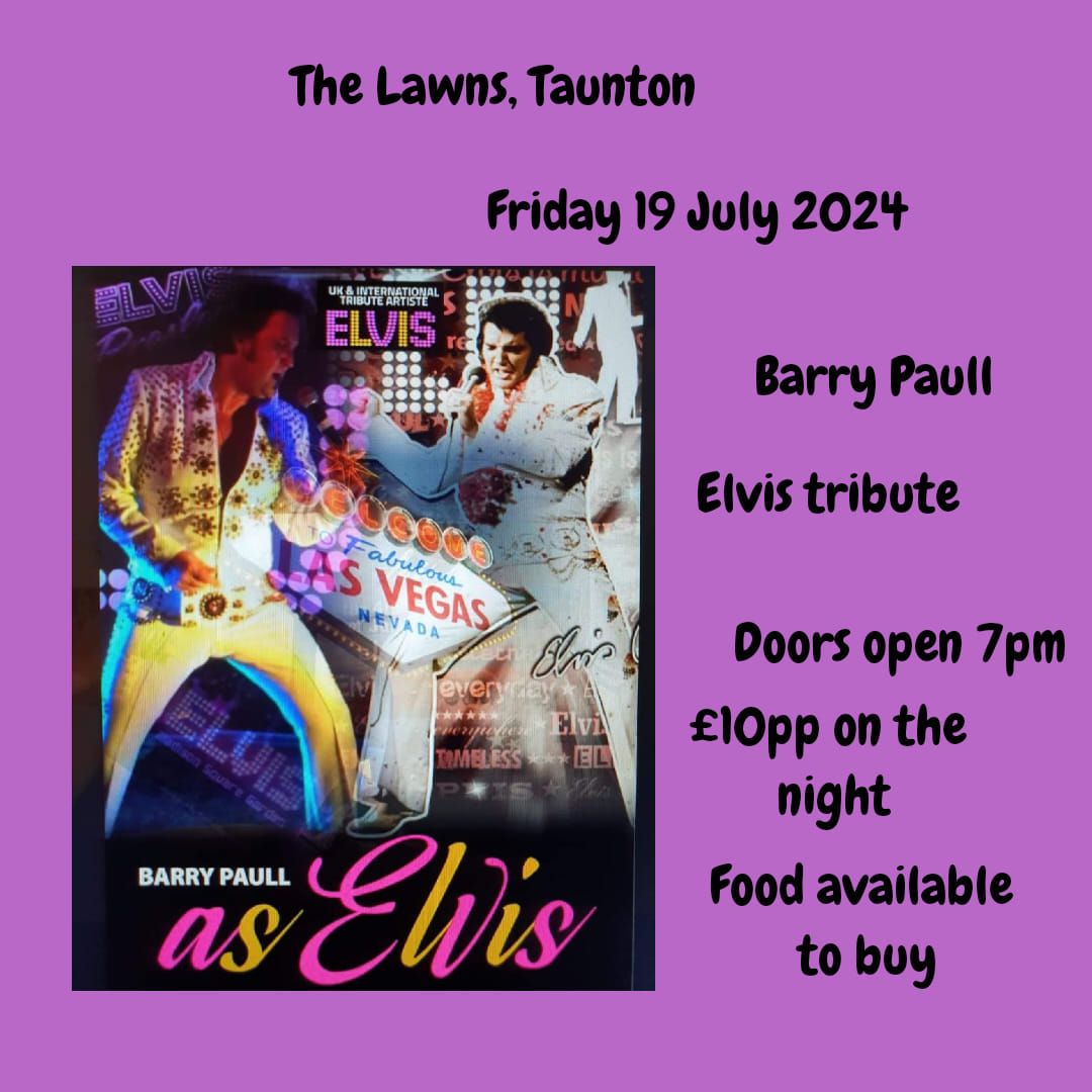 Elvis tribute with Barry Paull 