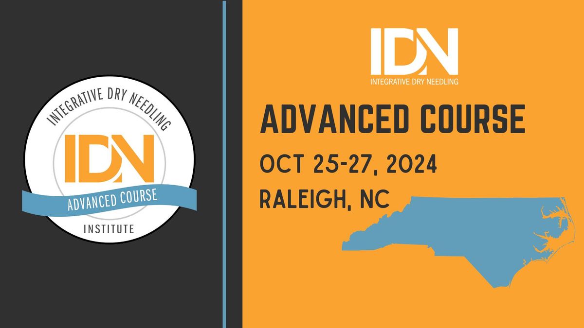 Advanced Course- Raleigh, NC Oct 25-27