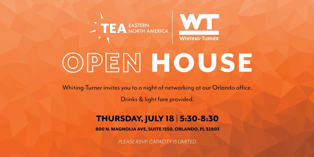 TEA Open House at The Whiting-Turner Contracting Company!