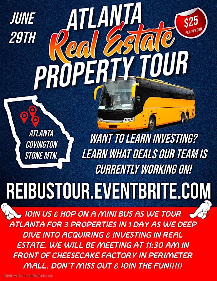 Atlanta Real Estate 3 Live Property Tours in 1 Day!!