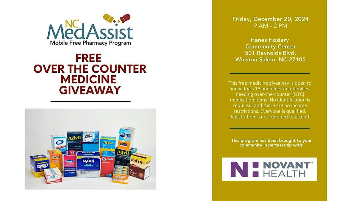 Forsyth County Over-the-Counter Medicine Giveaway  and Community Event