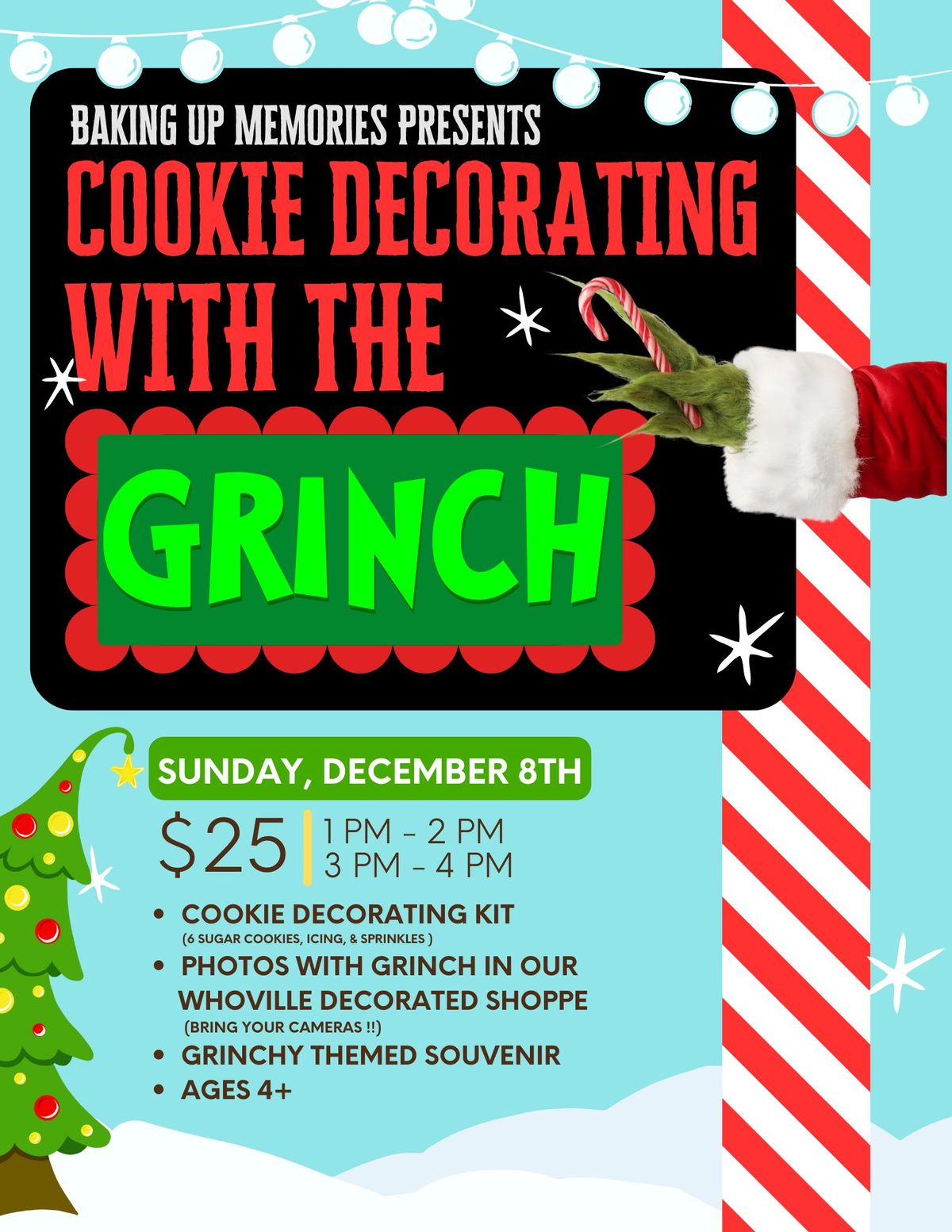 COOKIES WITH THE GRINCH - Christmas Cookie Decorating Party!