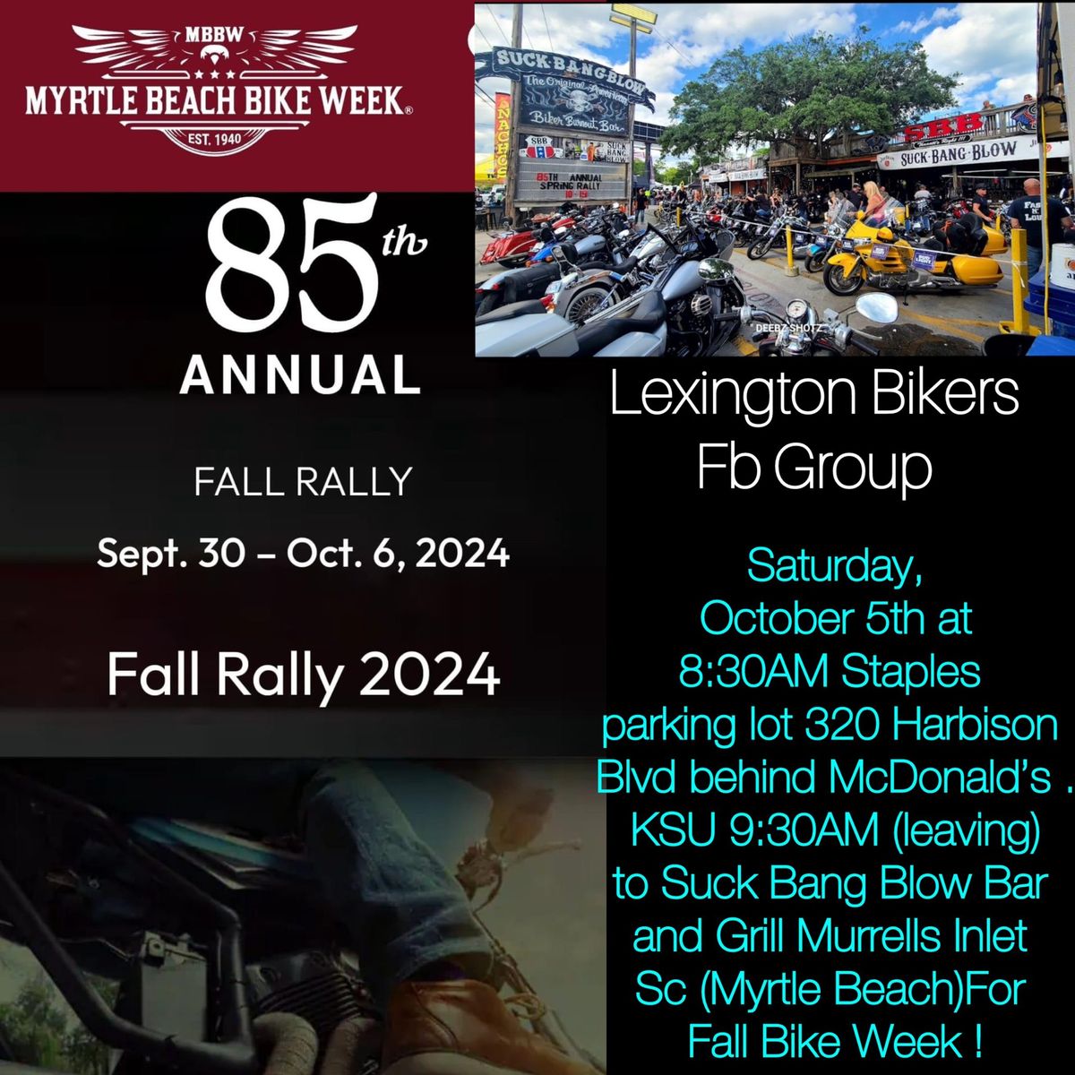 Lexington Rides To Fall Bike Week Myrtle Beach