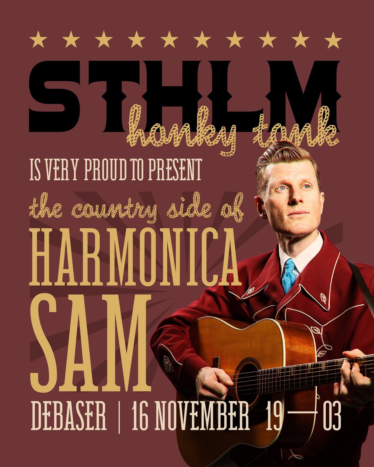 Sthlm Honky Tonk presenterar: The Country Side of Harmonica Sam 