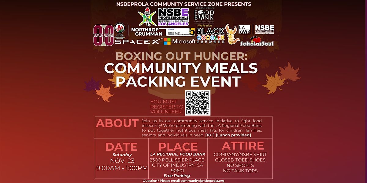 Boxing Out Hunger: Community Meals Packing Event