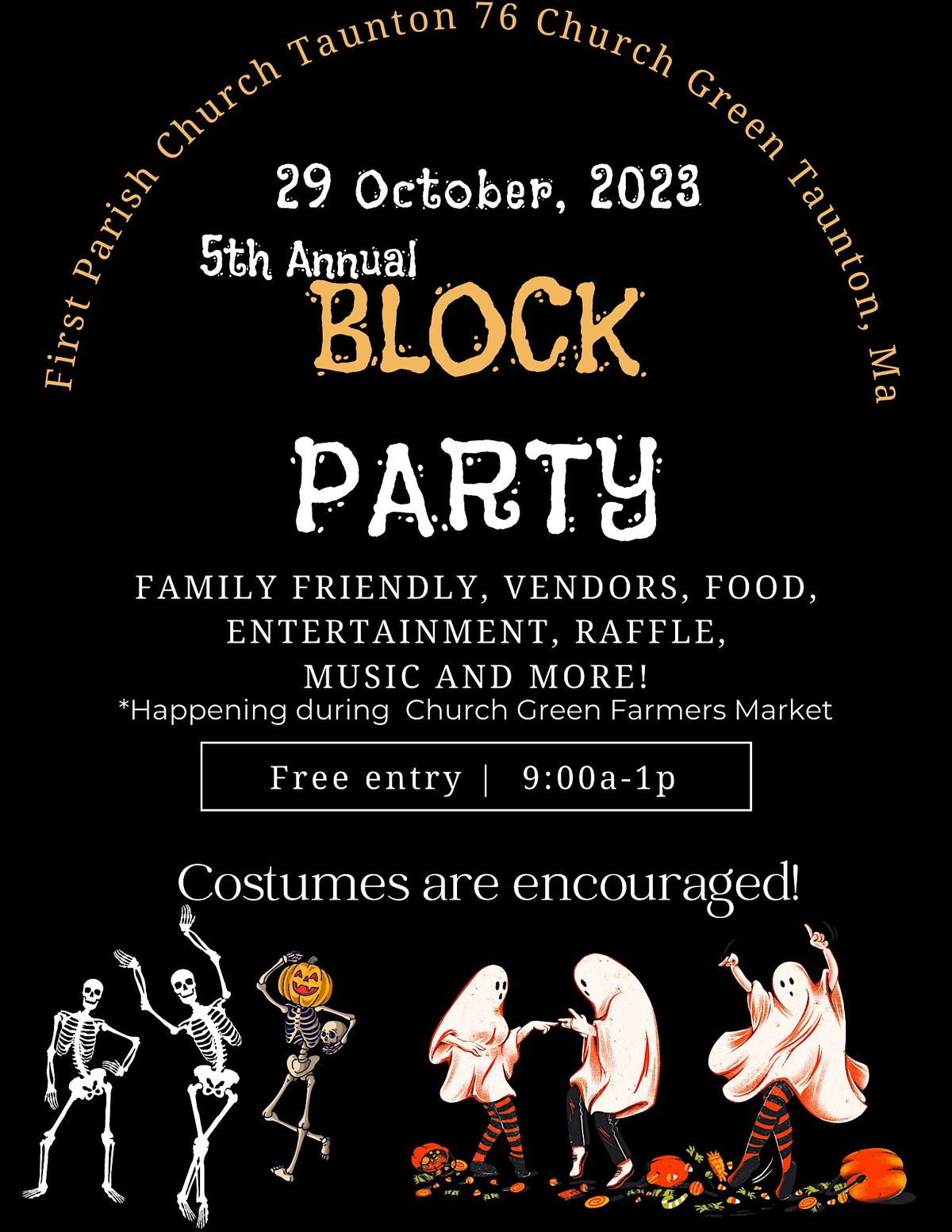 5th Annual Block Party, 76 Church Green, Taunton, 29 October 2023