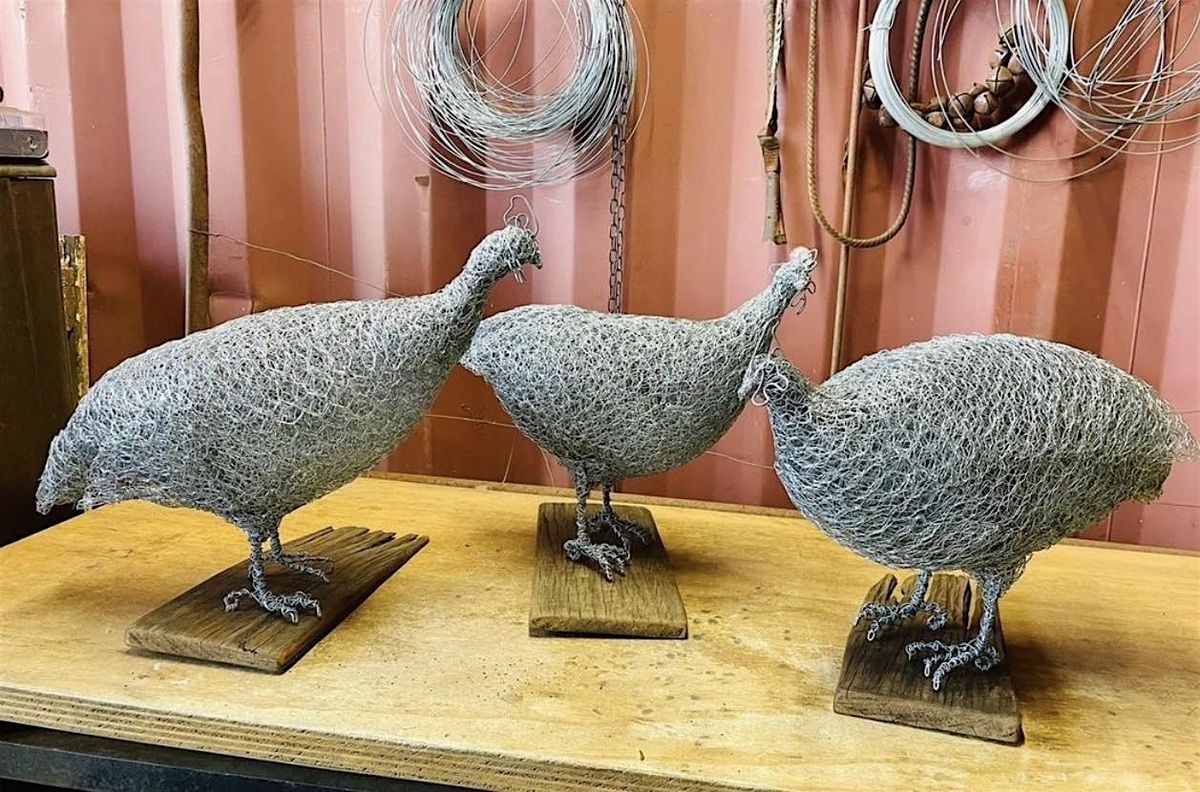 Wire Sculpture Guinea Fowl Workshop - BRISBANE