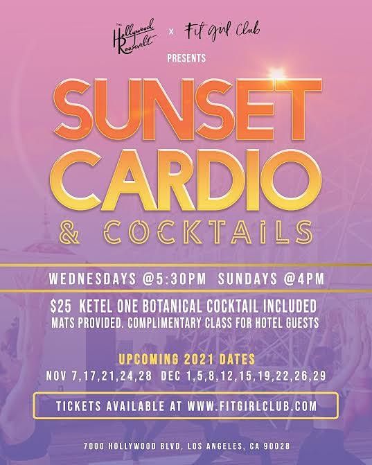 Sunset Cardio & Cocktails at Hollywood Roosevelt with Plyojam