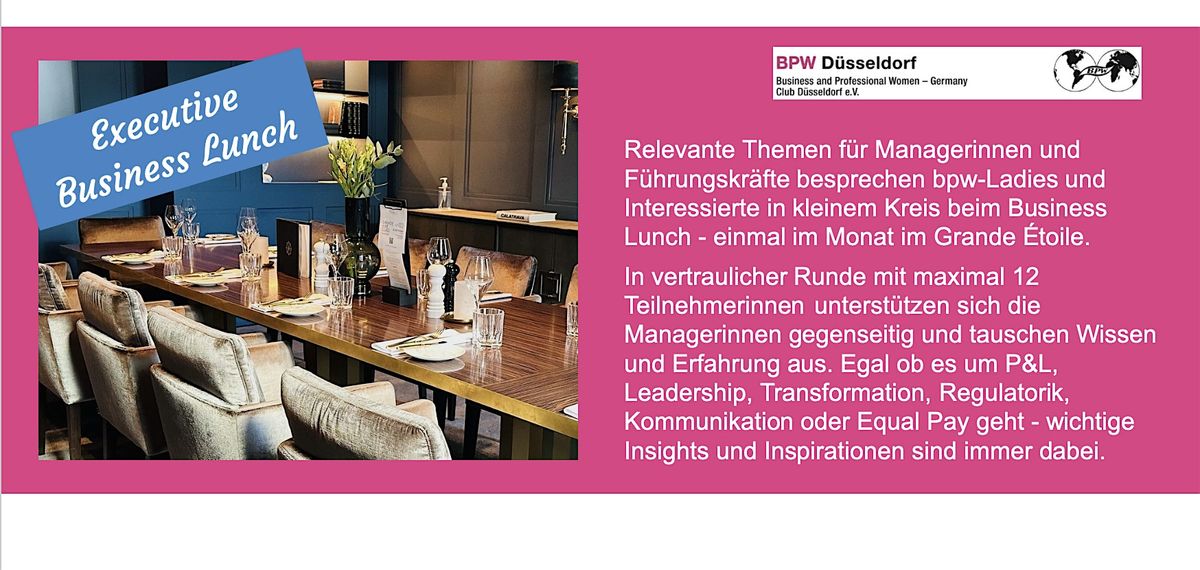 Business Lunch f\u00fcr Frauen im Management November