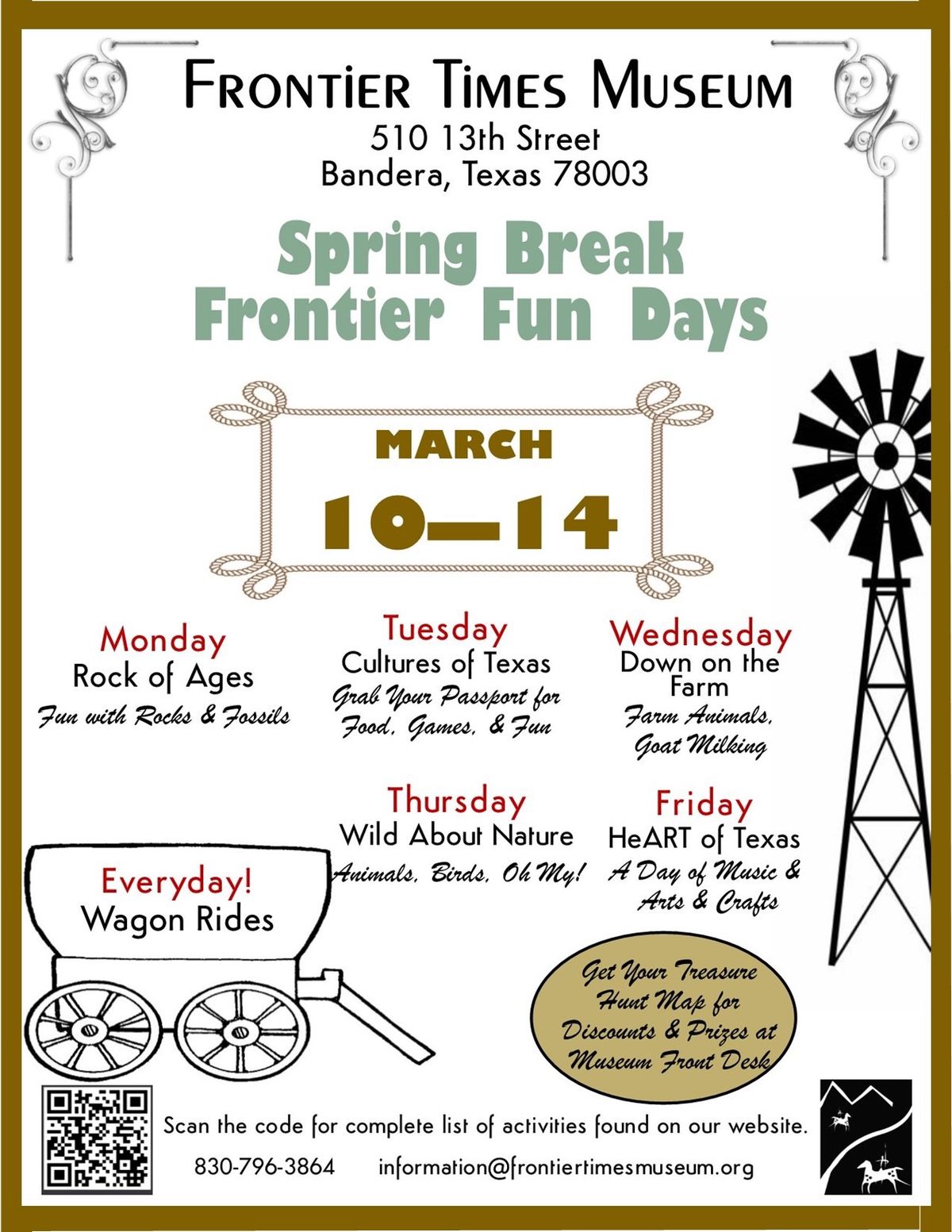 Spring Break Frontier Fun Days