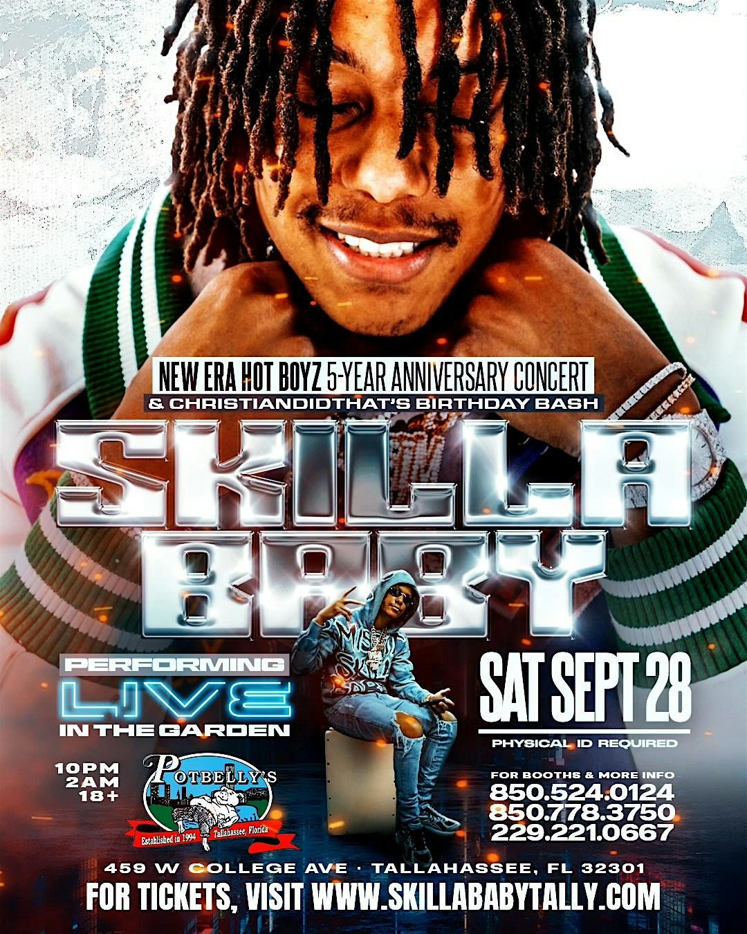 SKILLA BABY PERFORMING LIVE | SAT SEPT 28TH @ POTBELLY\u2019S