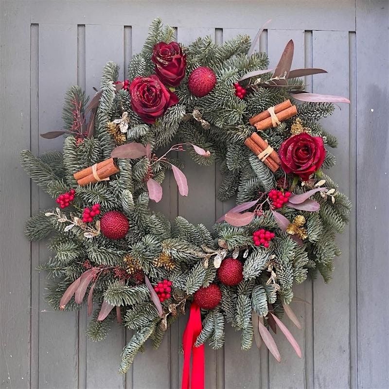 Christmas Door Wreath Workshop with Cream & Browns Florist