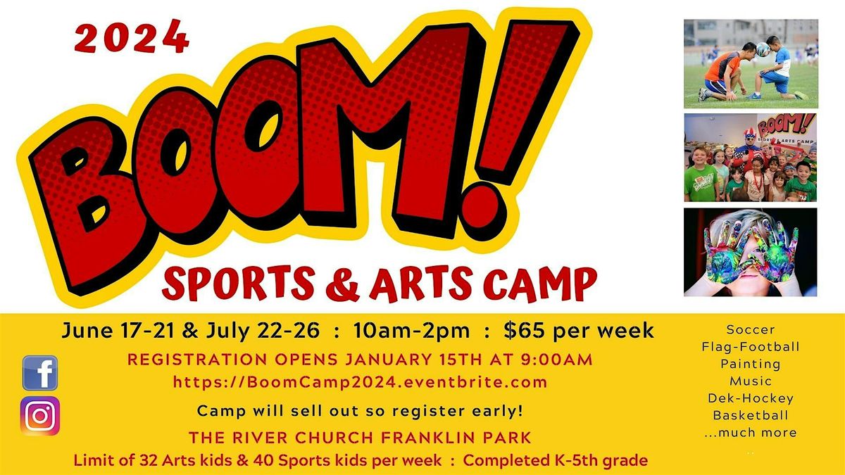 BOOM! Sports & Arts Camp 2024