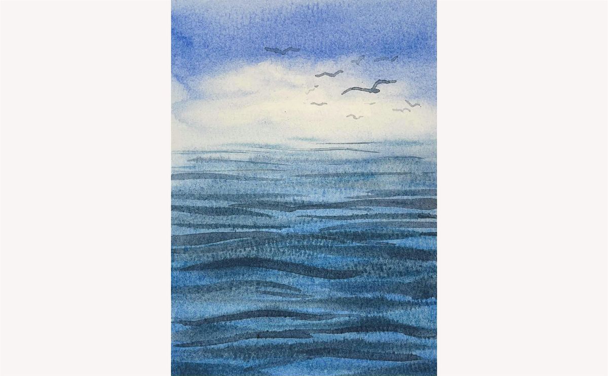 LAURIE'S MINI WATERCOLOR WORKSHOP 7-OCEAN WAVES;SAT 11-1:30PM, NOV. 16