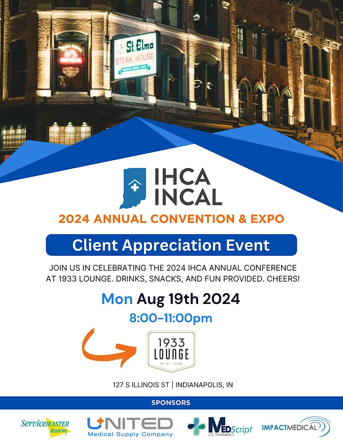 Let's celebrate our amazing clients at IHCA 2024 Client Appreciation Event on August 19th!