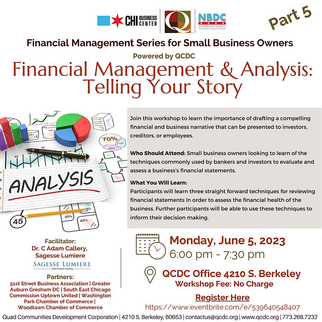 Financial Management & Analysis: Telling Your Story