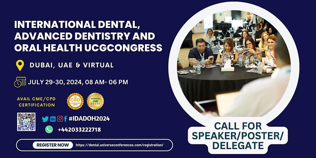 International Dental, Advanced Dentistry and Oral Health UCGCongress