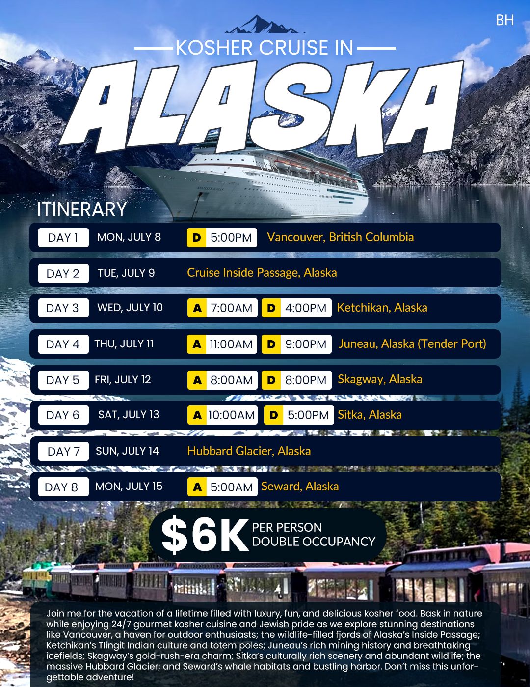 Kosher Cruise in Alaska