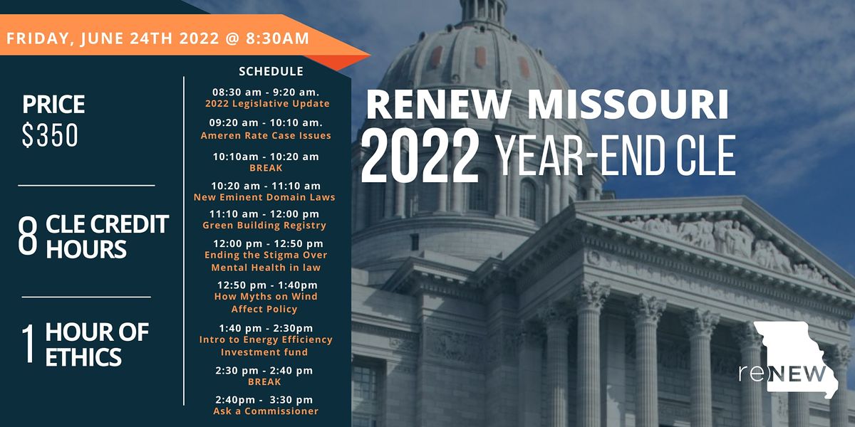 Renew Missouris 2022 Year End CLE Capitol City Cinema Jefferson City