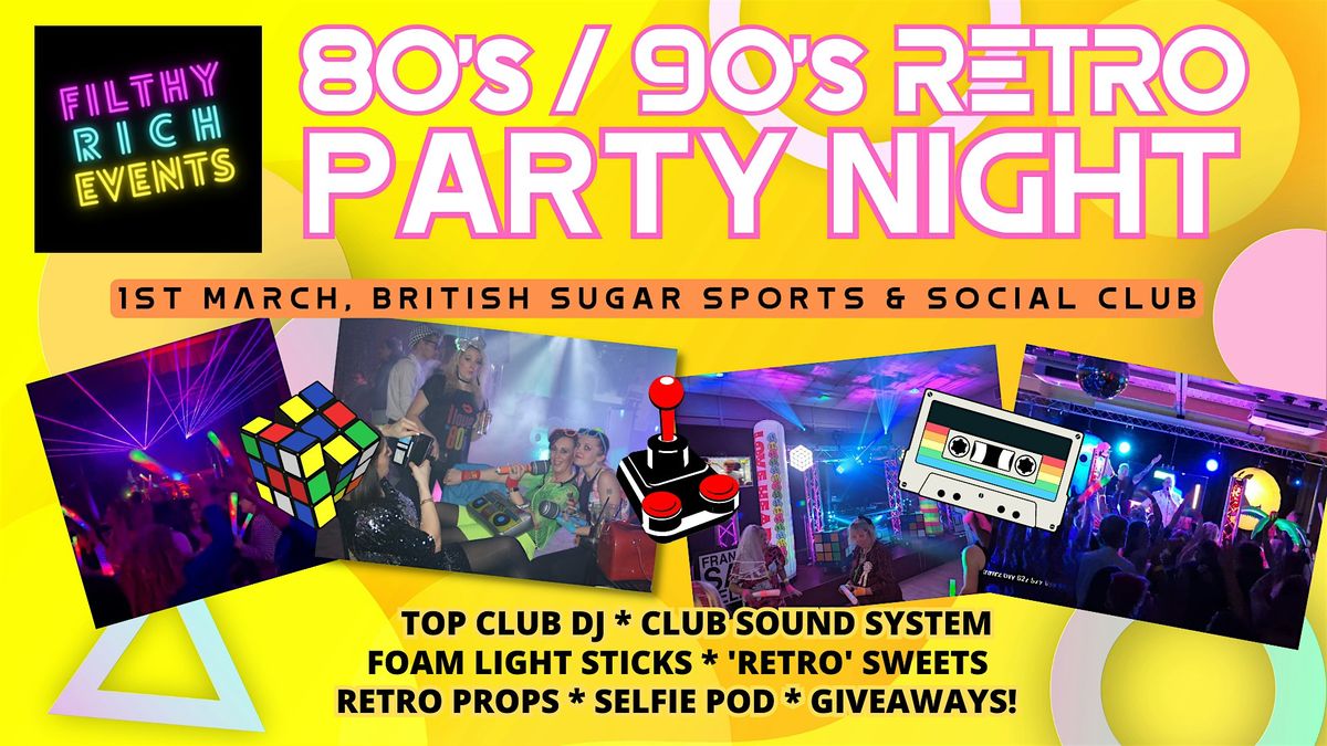 80s \/ 90s Party Night - Bury St Edmunds