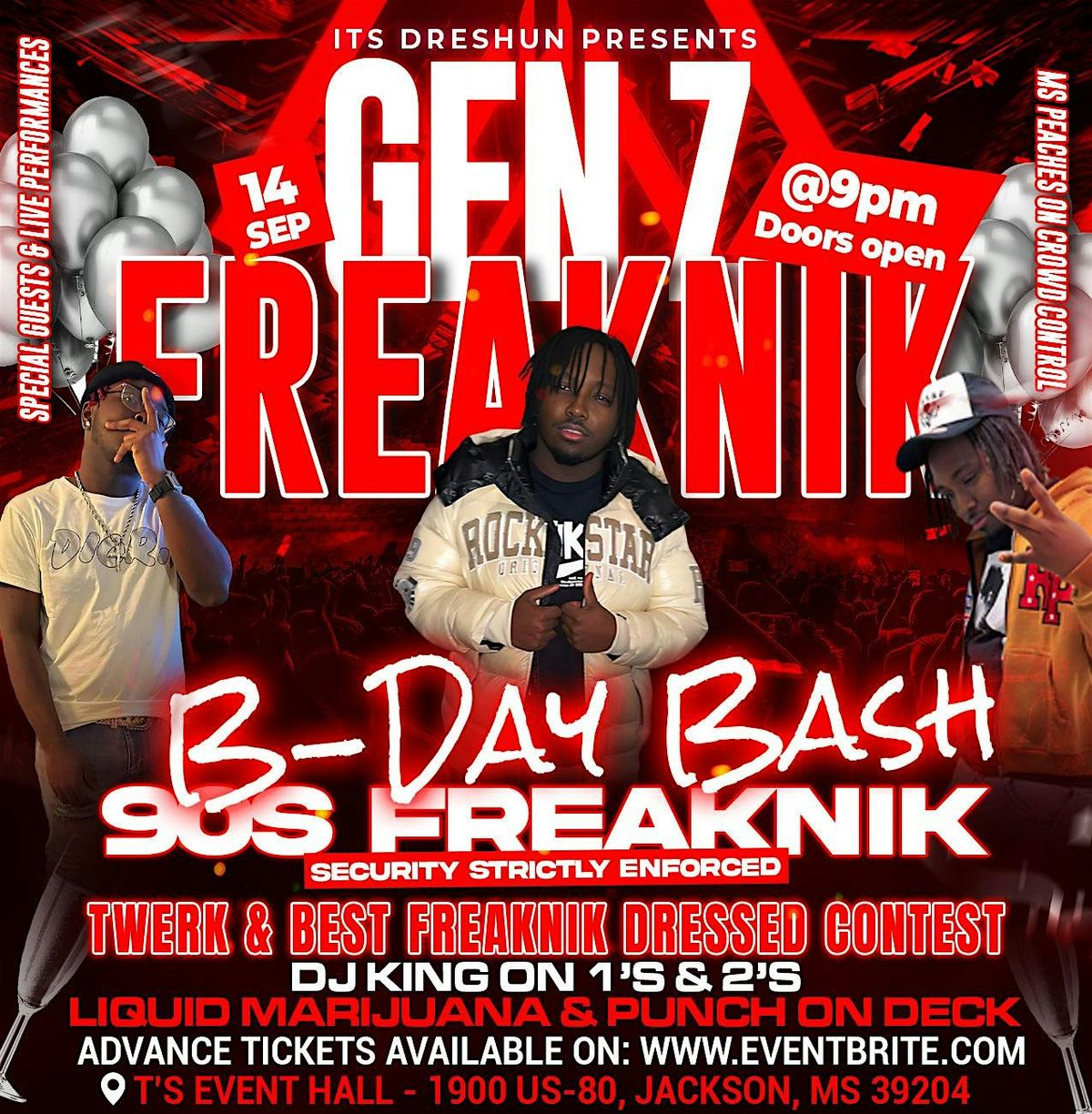 ItsDreShun Presents "Gen Z FREAKNIK B-Day BASH"