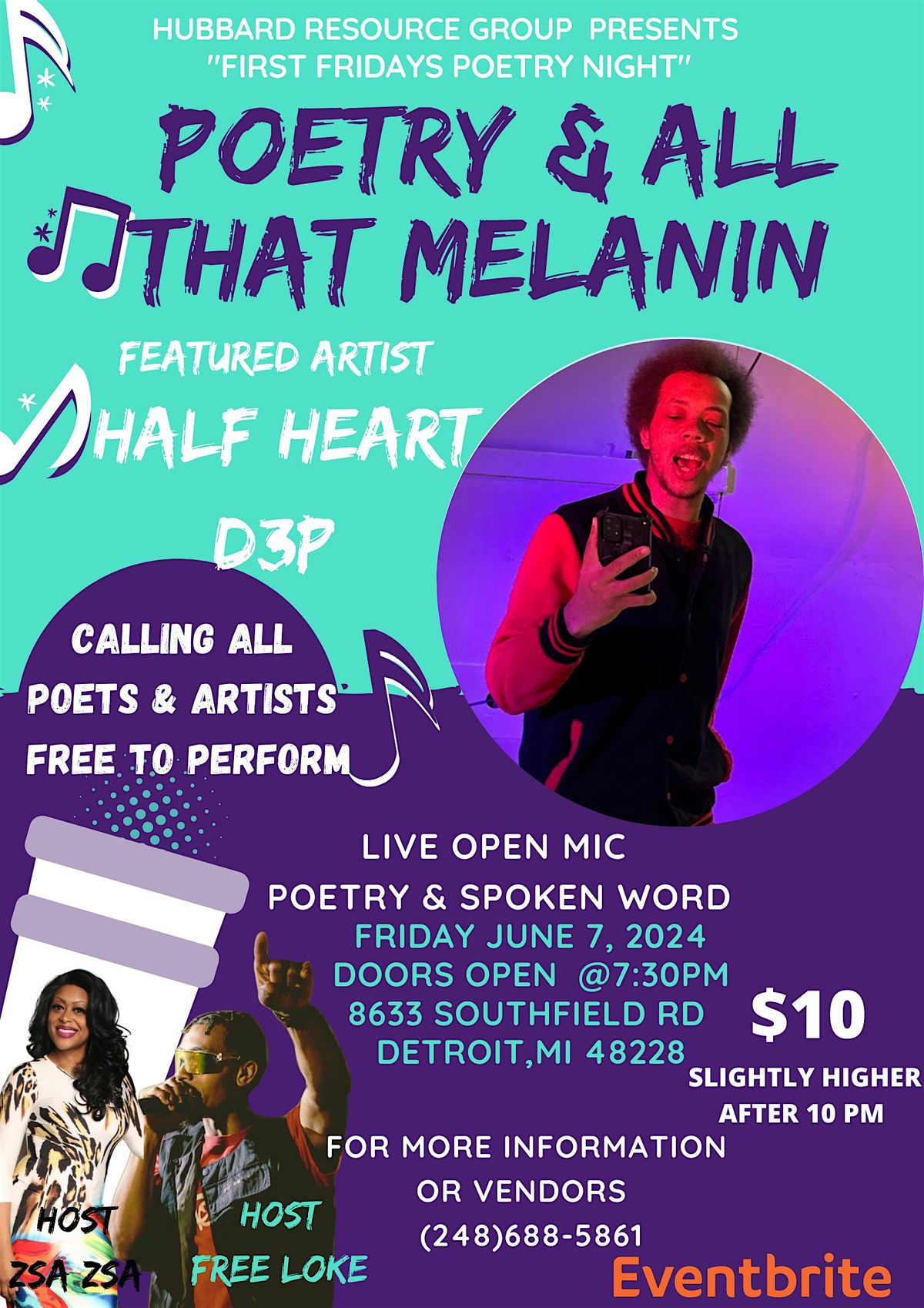 FIRST FRIDAY'S POETRY & OPEN MIC (SAFE SPACE) 8633 W. SOUTHFIELD RD 48228