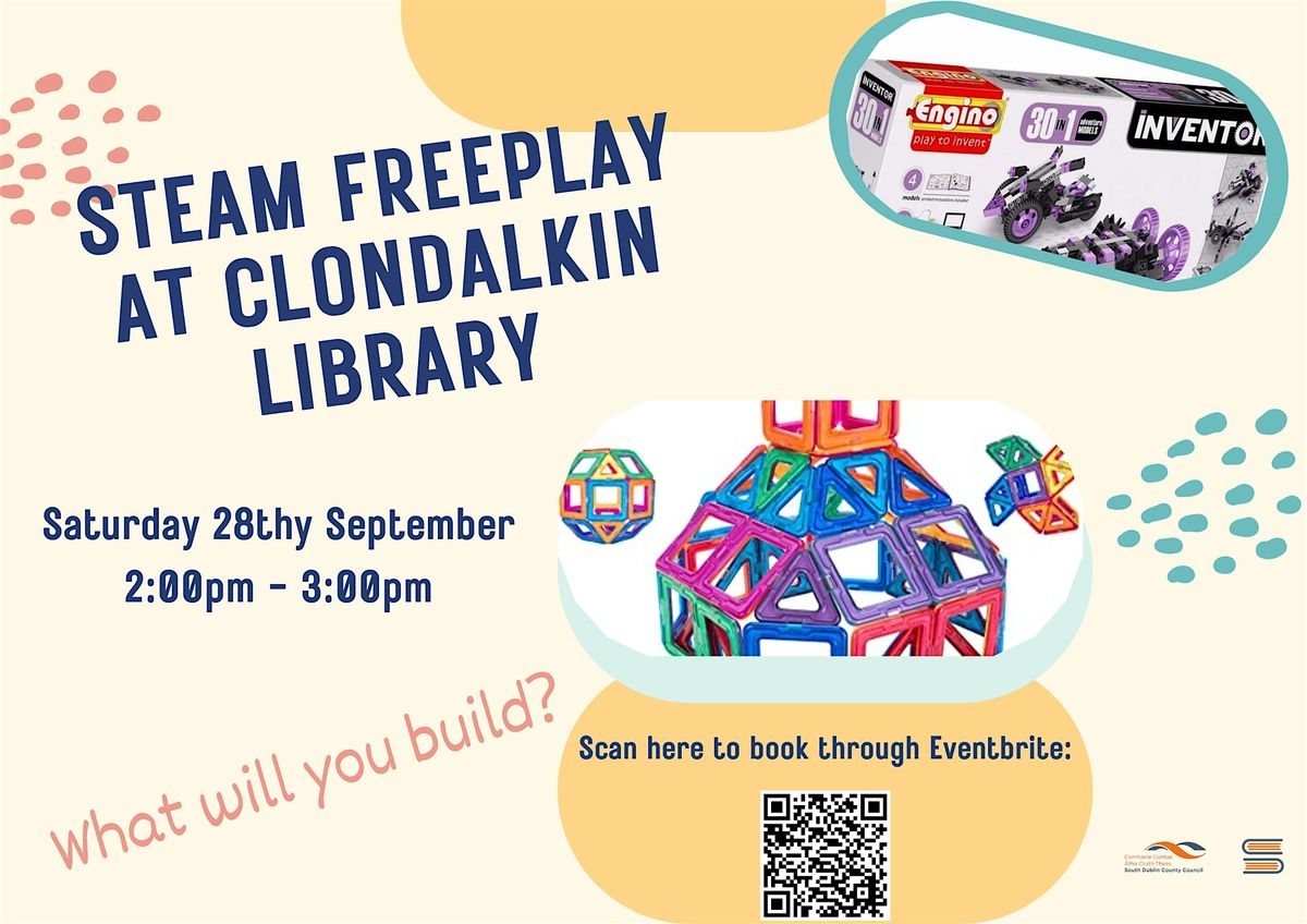 STEAM Saturday Freeplay (For Kids aged 7+)