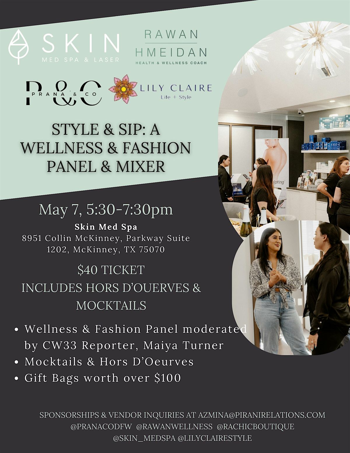 Style & Sip: A Wellness & Fashion Panel & Mixer