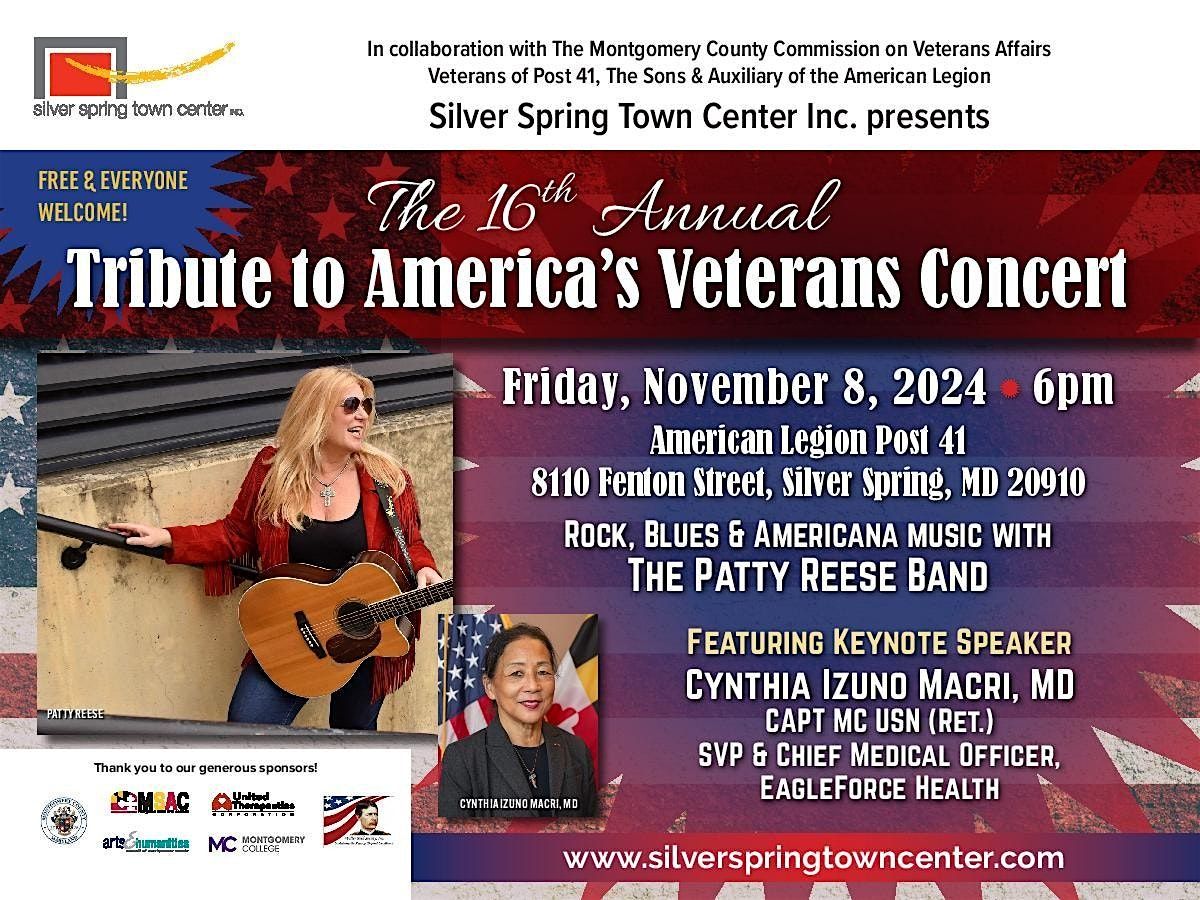 The 16th Annual Tribute to America's Veterans Concert with Patty Reese