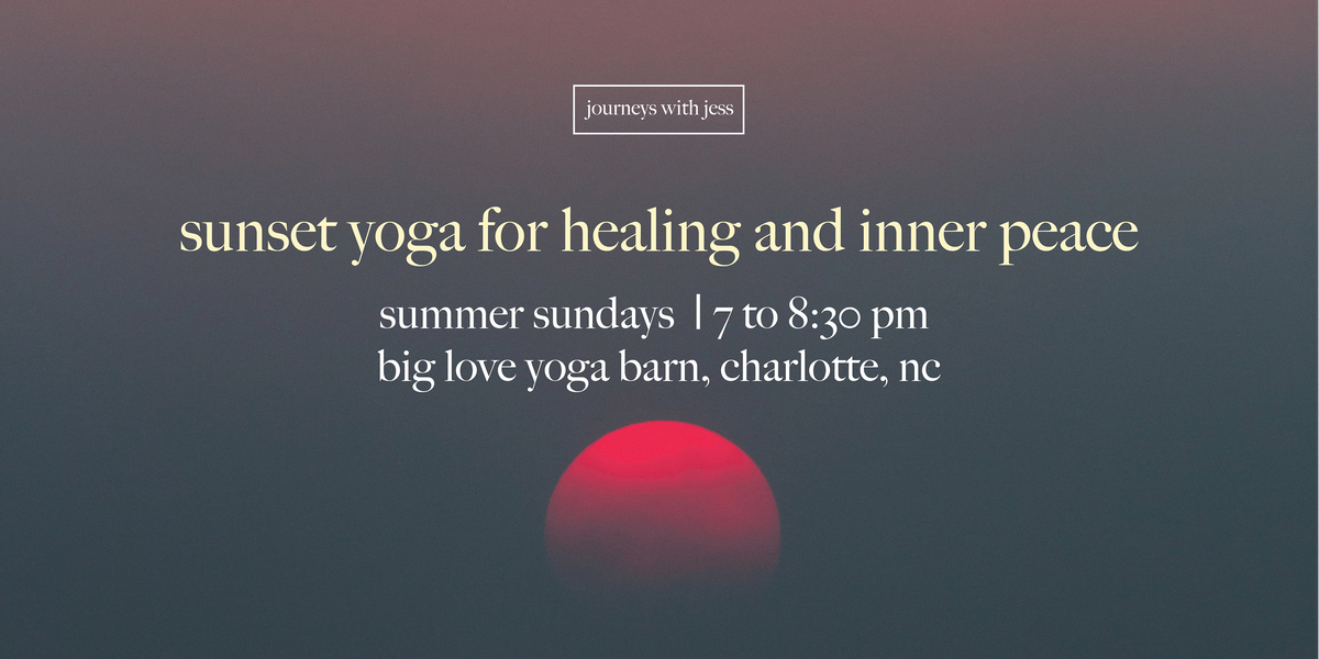 sunset yoga for healing and inner peace