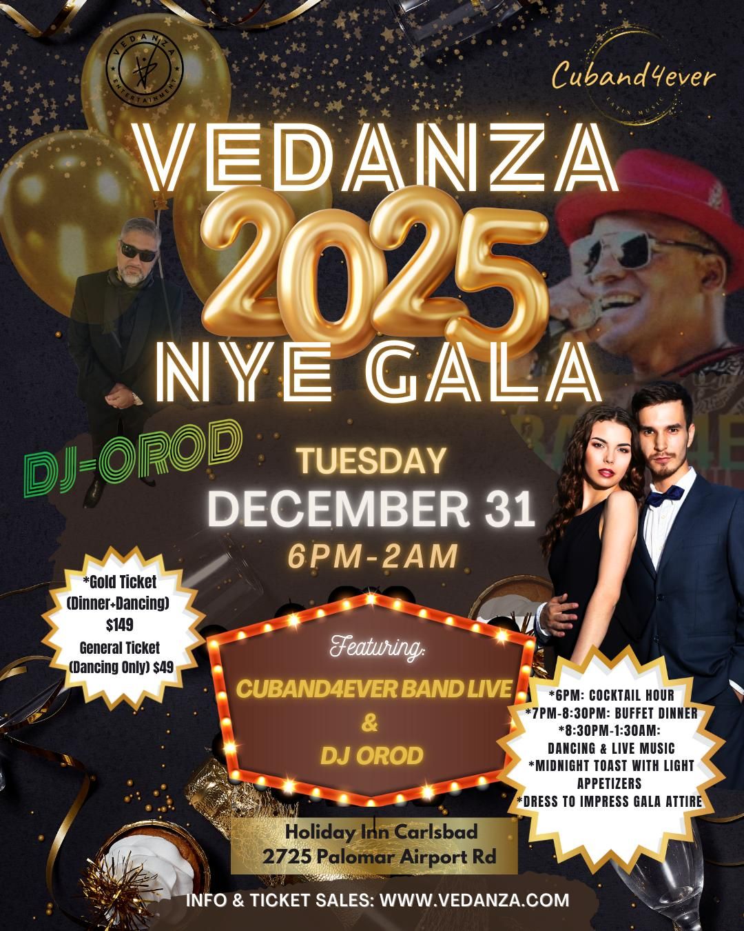 NYE SALSA + BACHATA GALA W\/ LIVE MUSIC 