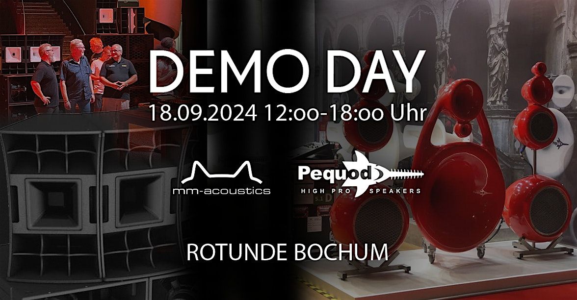 Demo Day 2024 der Marken MM Acoustics & Pequod Acoustics
