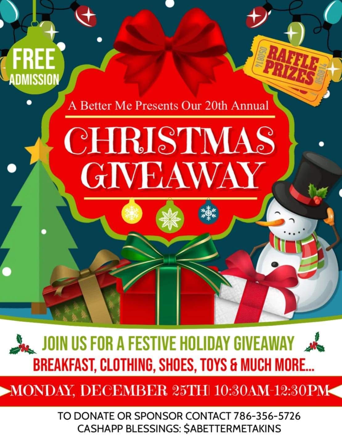 Free- A Better Me 20th Annual Hot Breakfast Giveaway, Clothing, Toys and shoes 