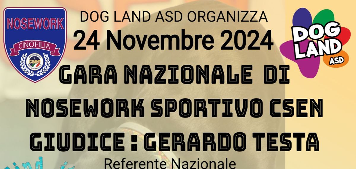 Gara nazionale di Nosework 