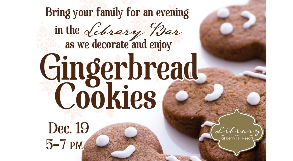 Gingerbread Cookie night in the Library Bar